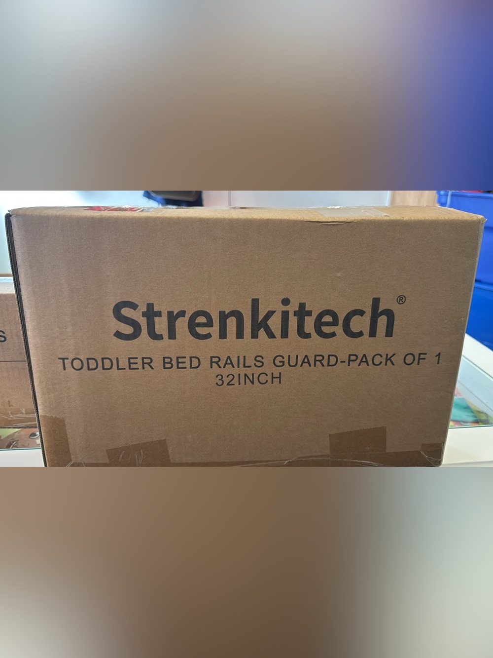 Amazon Strenkitech Toddler Bed Rails Guard-Pack 32-Inch - Brown